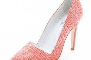 alice + olivia Dina Neon Embossed Pumps