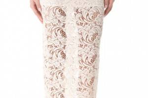 alice + olivia Ettley Crochet Maxi Skirt
