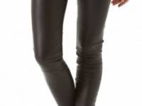 alice + olivia Front Zip Leather Leggings