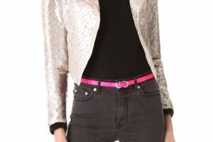 alice + olivia Lace Moto Jacket