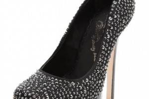 alice + olivia Larimore Crystal Platform Pumps