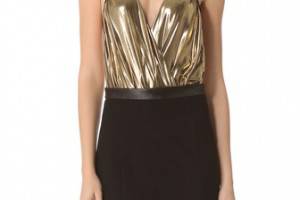 alice + olivia Metallic Ballerina Bodysuit