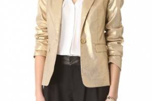 alice + olivia Metallic Elyse Blazer