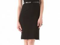 alice + olivia Osie Dress with Leather Collar