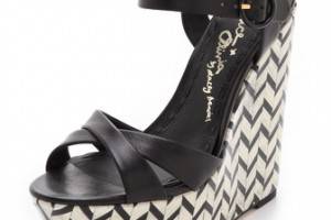 alice + olivia Patterned Platform Wedges