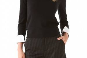 alice + olivia Porla Collared Sweater