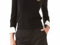 alice + olivia Porla Collared Sweater