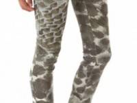 alice + olivia Print Skinny Jeans