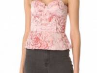 alice + olivia Structured Strapless Bustier Top