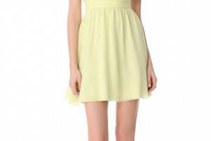 alice + olivia Wrap Bodice Dress