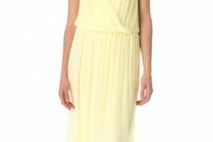 alice + olivia Wrap Front Maxi Dress