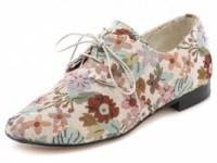 Anniel Floral Print Oxfords