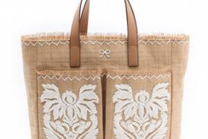 Anya Hindmarch Nevis Tote with Raffia