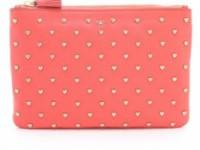 Anya Hindmarch Studded Heart Zip Top Pouch