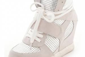 Ash Cool Wedge Sneakers with Metallic Insets