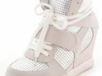 Ash Cool Wedge Sneakers with Metallic Insets