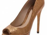 B Brian Atwood Bambola Open Toe Pumps