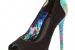 B Brian Atwood Blayne Snake Suede Pumps