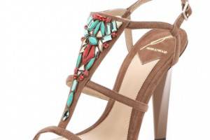 B Brian Atwood Donosa Jeweled Sandals
