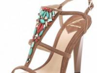 B Brian Atwood Donosa Jeweled Sandals