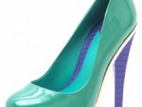 B Brian Atwood Leonida Metallic Inset Pumps