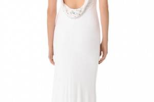 Badgley Mischka Collection Cowl Back Gown