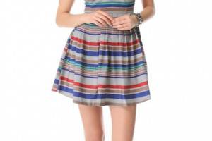 BB Dakota Bria Retro Stripe Dress