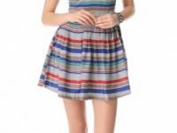 BB Dakota Bria Retro Stripe Dress
