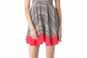 BB Dakota Nash Stripe Dot Sleeveless Dress