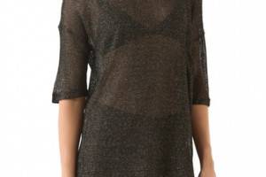 BB Dakota Tayte Metallic Knit Top