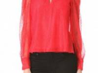 BCBGMAXAZRIA Shina Lace Blouse