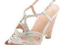 Belle by Sigerson Morrison Aspen Metallic Braided Sandals