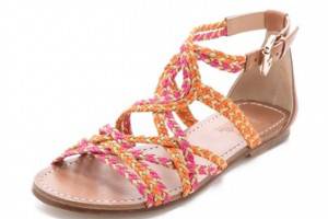 Belle by Sigerson Morrison Bobo Braided Flat Sandals