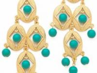 Ben-Amun Turquoise Chandelier Earrings