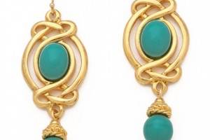 Ben-Amun Turquoise Drop Earrings