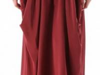 Beyond Vintage Draped Skirt with Tie Waist