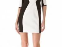 Black Halo Terri Contrast Dress