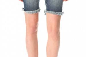 Blank Denim Biker Shorts