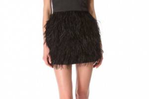 Blaque Label Feather Party Dress