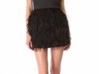 Blaque Label Feather Party Dress