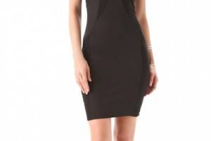 Blaque Label Sleeveless Dress with Mesh Inserts