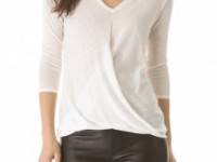 Brochu Walker Draped V Sweater