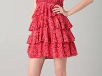 By Zoe Marika Print Ruffle Dress