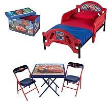 Cars the Movie - Room in a Box with Foldable Table and Chair Set