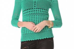 Catherine Malandrino Favorite Crochet Top