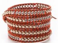 Chan Luu Chain &amp; Imitation Pearl Wrap Bracelet