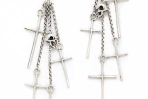 Chan Luu Cross Charm Earrings