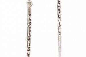 Chan Luu Linear Spike Earrings