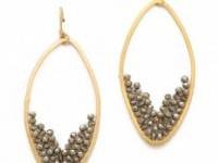 Chan Luu Pyrite Drop Earrings