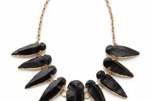 Charles Albert Obsidian Arrowhead Necklace